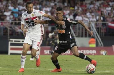 Richard em partida contra o S�o Paulo, pela final do Paulist�o 2019