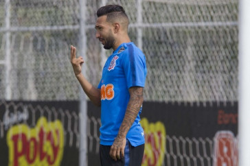 Clayson durante treino que prepara o time para enfrentar o Santos, pelo Paulist�o 2019