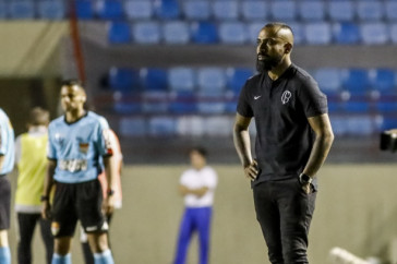 Treinador Coelho na derrota para o Internacional, pela semifinal da Copinha 2020