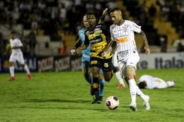Luan durante o jogo contra o Novorizontino