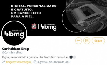 Redes sociais voltadas ao Corinthians também foram alteradas