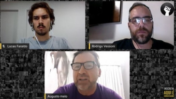 Augusto Melo, candidato à presidência do Corinthians, foi entrevistado por Lucas Faraldo e Rodrigo Vessoni em live do Meu Timão