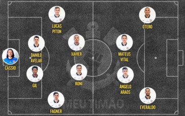 Timão tem estreia de garotos no meio de campo
