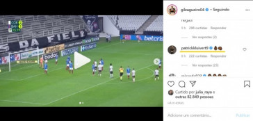 Comentário na publicação de Gil