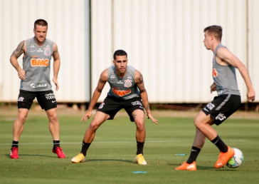 Ramiro, Gabriel e Piton no �ltimo treino antes do duelo contra RB Bragantino, pelo Brasileir�o