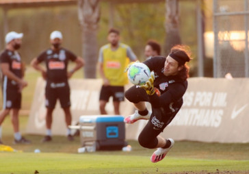 C�ssio no �ltimo treino do Corinthians antes do cl�ssico contra o Santos
