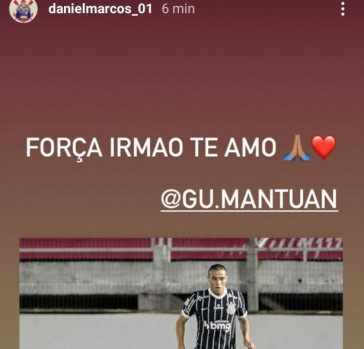 Xavier, Daniel Marcos, Guilherme Pezão, Donelli e Formiga foram alguns dos que mandaram mensagem a Mantuan