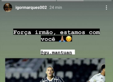 Xavier, Daniel Marcos, Guilherme Pezão, Donelli e Formiga foram alguns dos que mandaram mensagem a Mantuan