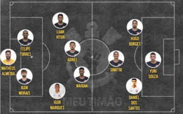 Time do Timão para o duelo contra o Grêmio no Sub-23