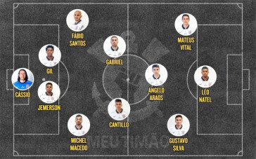 Titulares do Corinthians no duelo contra o Santos