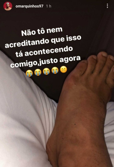 Marquinhos lamenta lesão a três dias de voltar ao Corinthians