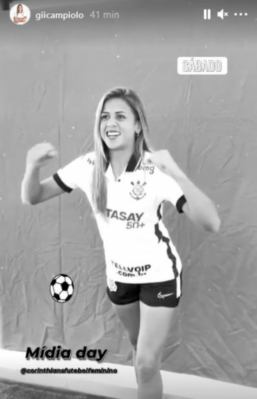 Vídeo da zagueira mostra novo patrocinador