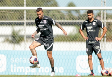 Luan e Lo Santos tambm participaram do treino desta manh