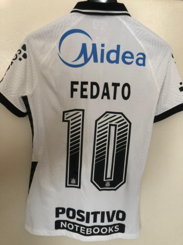 Fedato recebeu uma camisa do Corinthians ao se despedir do clube