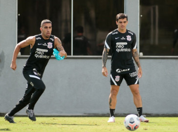 Gabriel e Fagner participaram da atividade na manh desta quarta