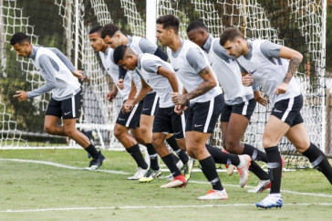 Treino físico do Corinthians Sub-20 nesta quinta-feira