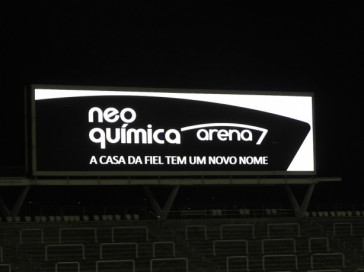 Hypera Pharma, gigante farmacutica que adquiriu o naming rights do estdio do Corinthians, utilizou a marca Neo Qumica para essa finalidade