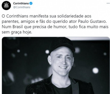 Corinthians usou suas redes sociais para lamentar o ocorrido