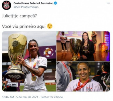 Corinthians fez brincadeira com nome da lateral do clube