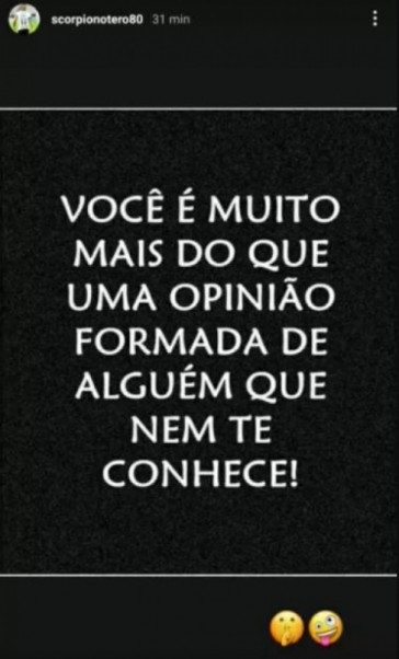 Otero publicou uma espécie de desabafo nas redes
