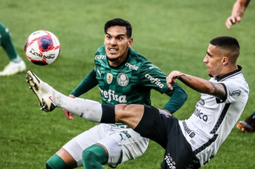 Gabriel durante D�rbi entre Corinthians e Palmeiras, pela semifinal do Paulista