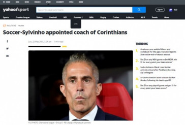 Yahoo!Sports UK tambm veiculou o acordo entre Sylvinho e Corinthians