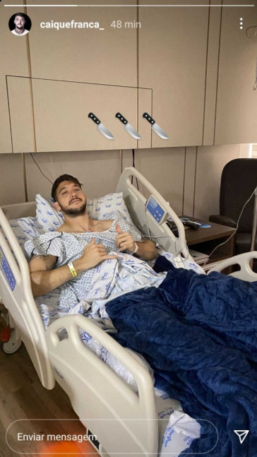 Caíque foi operado na manhã desta sexta-feira