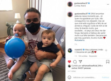 Gustavo Mosquito perdeu o pai para Covid-19 na ltima quinta-feira