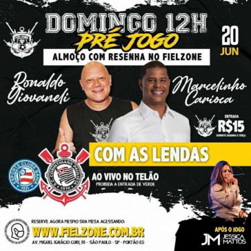 Evento na Neo Química Arena terá presença de ídolos do Timão