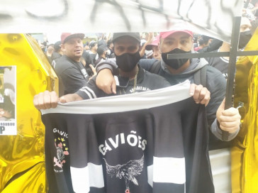 Imagens do protesto no Parque São Jorge