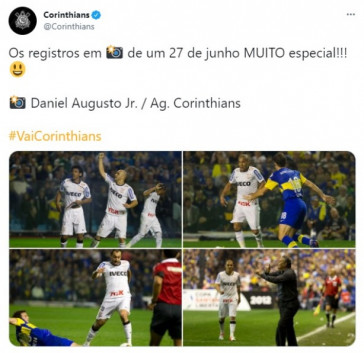 Jogadores do Corinthians na Libertadores