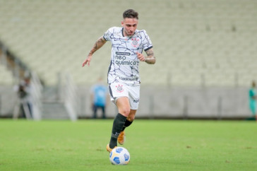 Gustavo Silva durante jogo entre Corinthians e Fortaleza, no Castel�o, pelo Campeonato Brasileiro