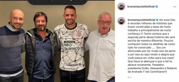 Bruno Mazziotti celebrou retorno de Renato Augusto ao Corinthians