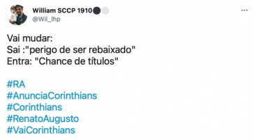 Torcida do Corinthians reagiu  chegada de Renato Augusto