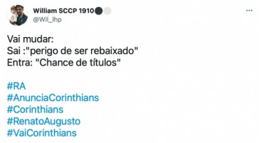 Torcida do Corinthians reagiu à chegada de Renato Augusto