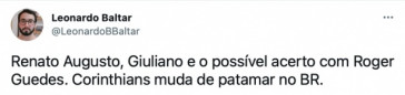 Torcida do Corinthians reagiu à chegada de Renato Augusto