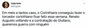 Torcida do Corinthians reagiu à chegada de Renato Augusto