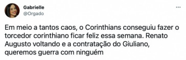 Torcida do Corinthians reagiu  chegada de Renato Augusto