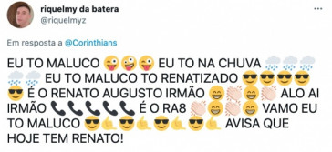 Torcida do Corinthians reagiu  chegada de Renato Augusto