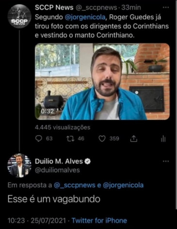 Presidente Dulio se envolveu em polmica com o jornalista Jorge Nicola