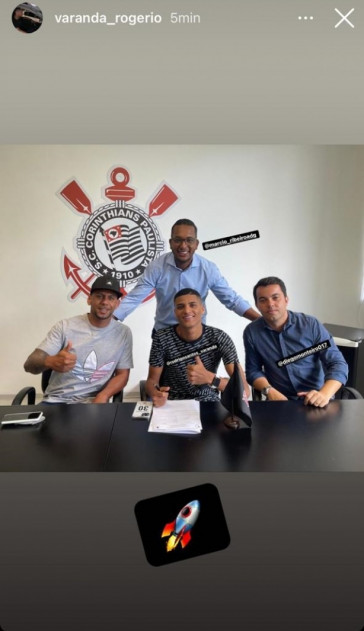 Rodrigo Varanda renovou contrato com o Corinthians