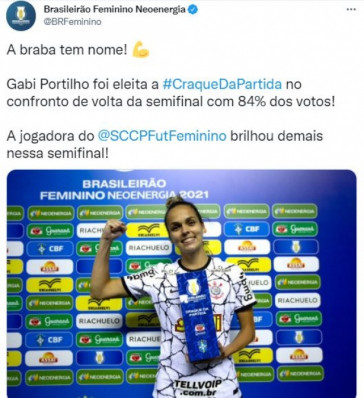 Gabi Portilho assume artilharia do Corinthians Feminino na