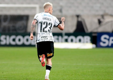 R�ger Guedes durante partida entre Corinthians e Juventude, na Neo Qu�mica Arena
