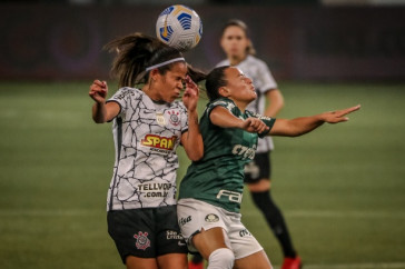 Vict�ria durante partida entre Corinthians e Palmeiras, pelo Brasileir�o Feminino