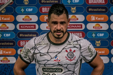 Giuliano durante partida entre Corinthians e Am�rica-MG, pelo Brasileiro, na Neo Qu�mica Arena