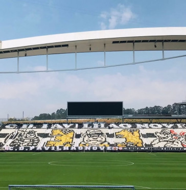 Mosaico da Pavilhão Nove na Neo Química Arena