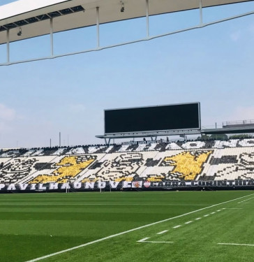 Mosaico da Pavilhão Nove na Neo Química Arena