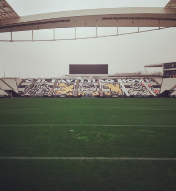 Mosaico da Pavilhão Nove na Neo Química Arena