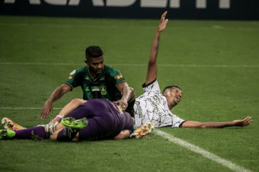 Atacante J� durante duelo entre Corinthians e Am�rica-MG, na Neo Qu�mica Arena