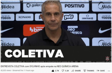 Print do Youtube do Corinthians